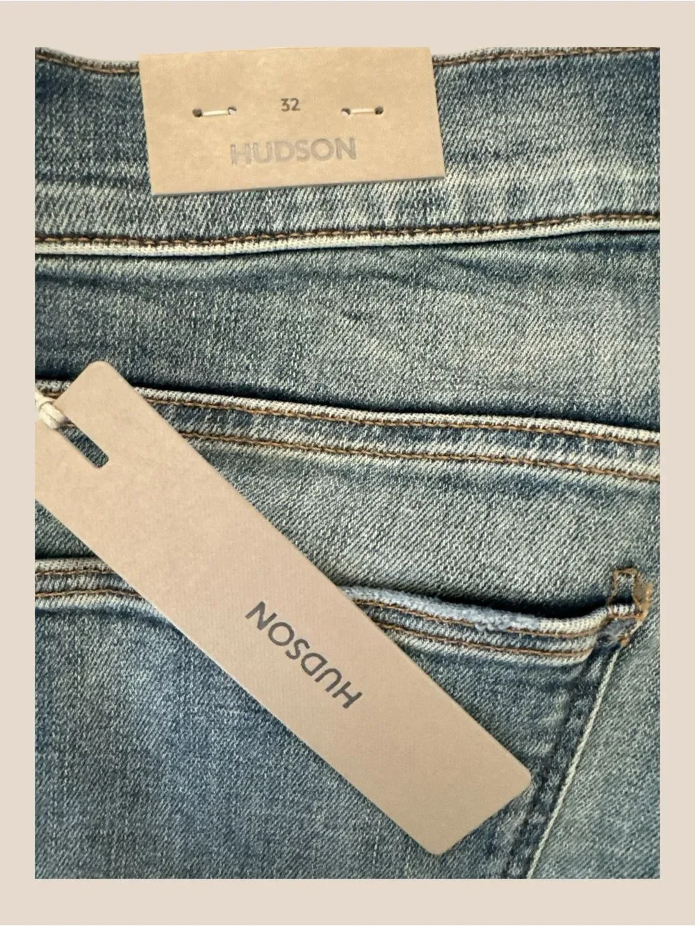 Hudson Jeans Zack Refined Vintage Skinny National Wash Size 32 x 34 NWT